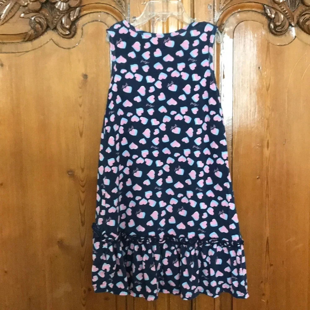 Juicy Girls Sleeveless Ruffle Heart Print Dress